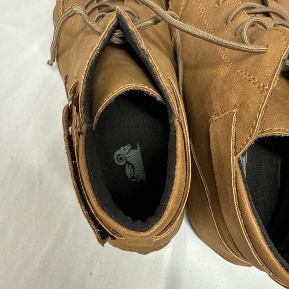 LDECK Suede High Top Shoes Mens Size 41, US 8 Tan Excellent Used Condition - Picture 6 of 10